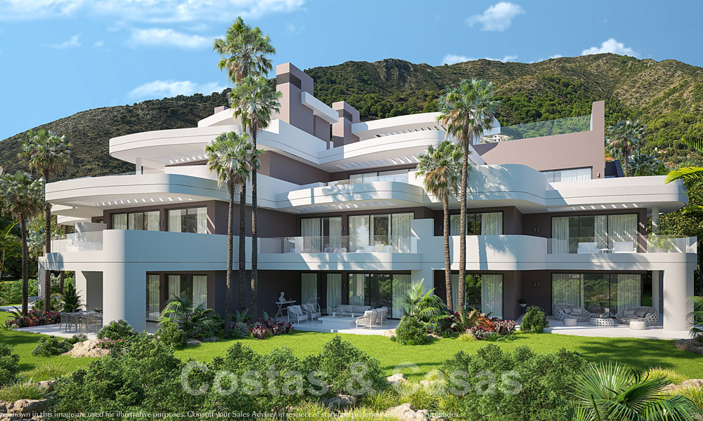 Apartamentos y villas en venta en Palo Alto, un exclusivo resort de lujo a pocos minutos del centro de Marbella 805875