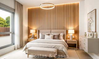 Ático dúplex moderno de lujo a estrenar con piscina privada y vistas al mar en primera línea de golf en Marbella Este 806381 