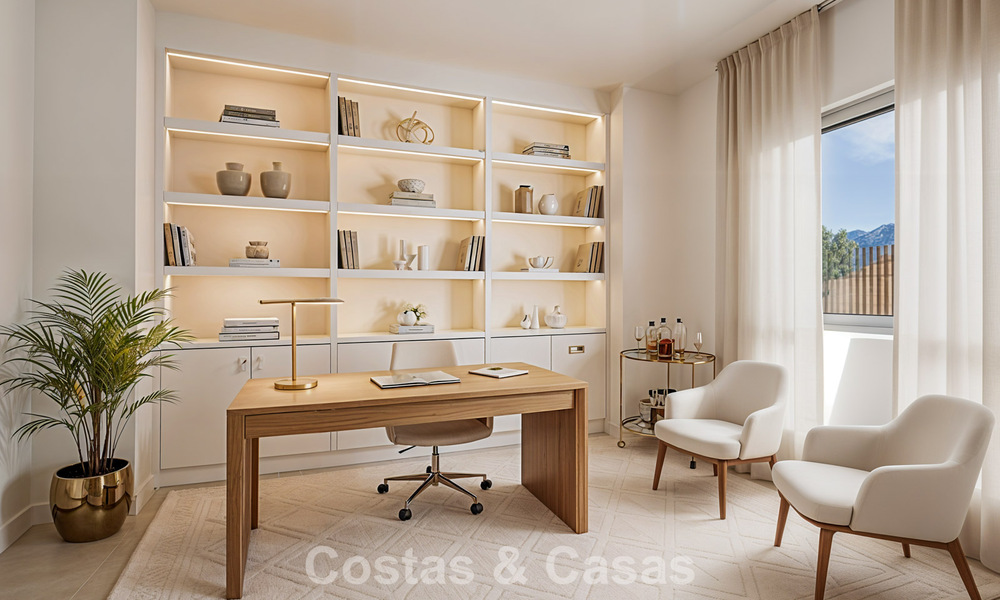 Ático dúplex moderno de lujo a estrenar con piscina privada y vistas al mar en primera línea de golf en Marbella Este 806382