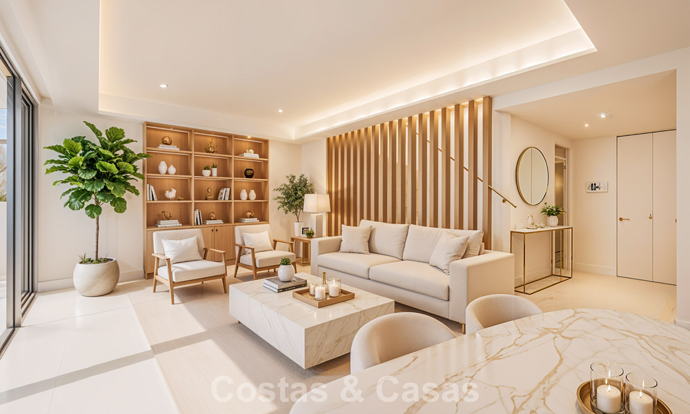 Ático dúplex moderno de lujo a estrenar con piscina privada y vistas al mar en primera línea de golf en Marbella Este 806385