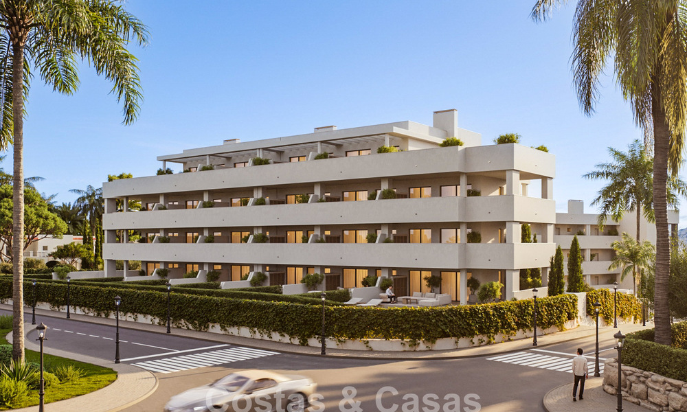Apartamentos de obra nueva en venta en una tranquila zona residencial de Manilva, Costa del Sol 806319