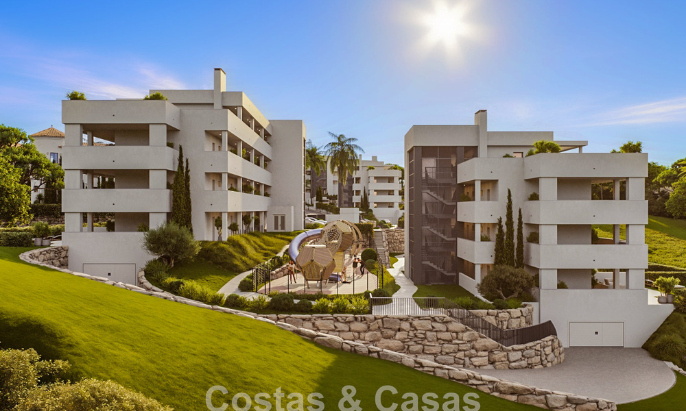 Apartamentos de obra nueva en venta en una tranquila zona residencial de Manilva, Costa del Sol 806320