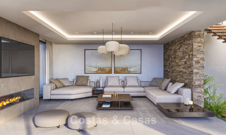 Villa de diseño vanguardista con espectaculares vistas al mar en venta en un exclusivo resort de golf en las colinas de Marbella - Benahavís 806647 
