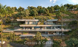 Villa de diseño vanguardista con espectaculares vistas al mar en venta en un exclusivo resort de golf en las colinas de Marbella - Benahavís 806650 