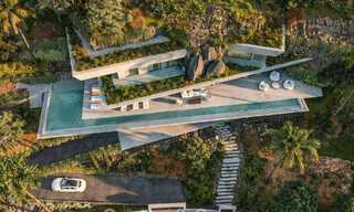 Villa de diseño vanguardista con espectaculares vistas al mar en venta en un exclusivo resort de golf en las colinas de Marbella - Benahavís 806654 