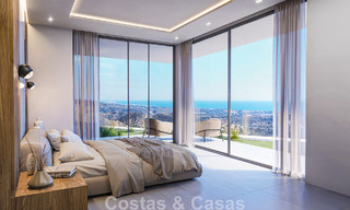 Villa de diseño vanguardista con espectaculares vistas al mar en venta en un exclusivo resort de golf en las colinas de Marbella - Benahavís 806655 
