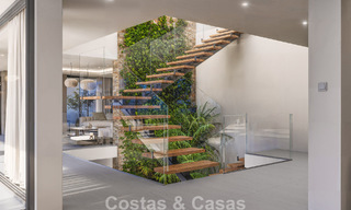 Villa de diseño vanguardista con espectaculares vistas al mar en venta en un exclusivo resort de golf en las colinas de Marbella - Benahavís 806657 