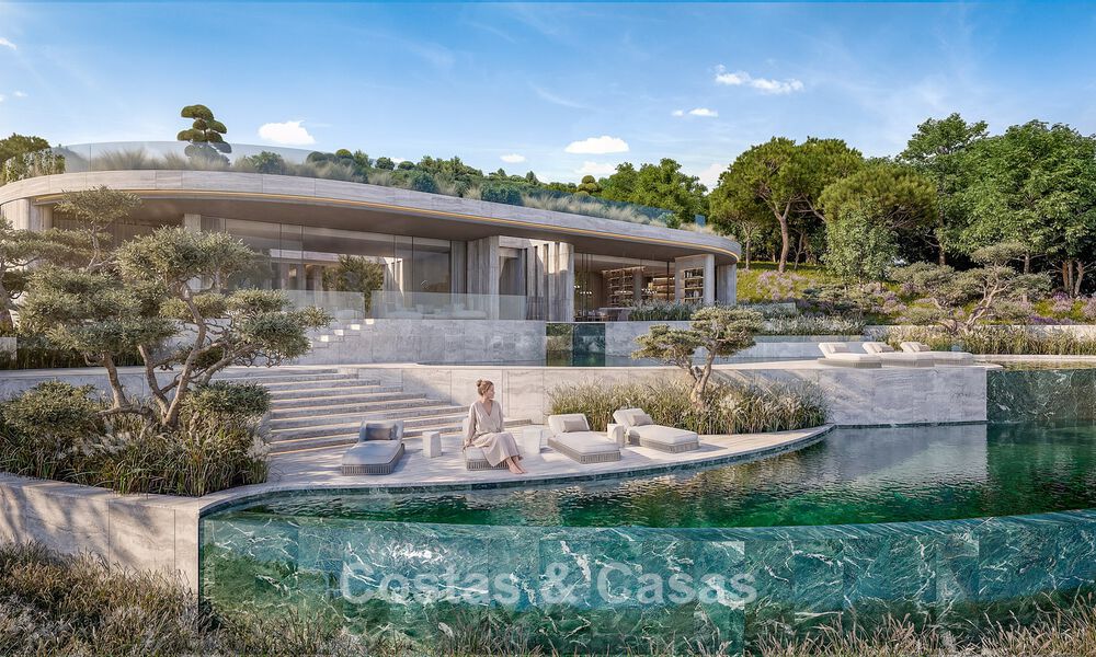 Villa de diseño vanguardista con impresionantes vistas al golf y al mar en venta en La Reserva, Sotogrande 806957
