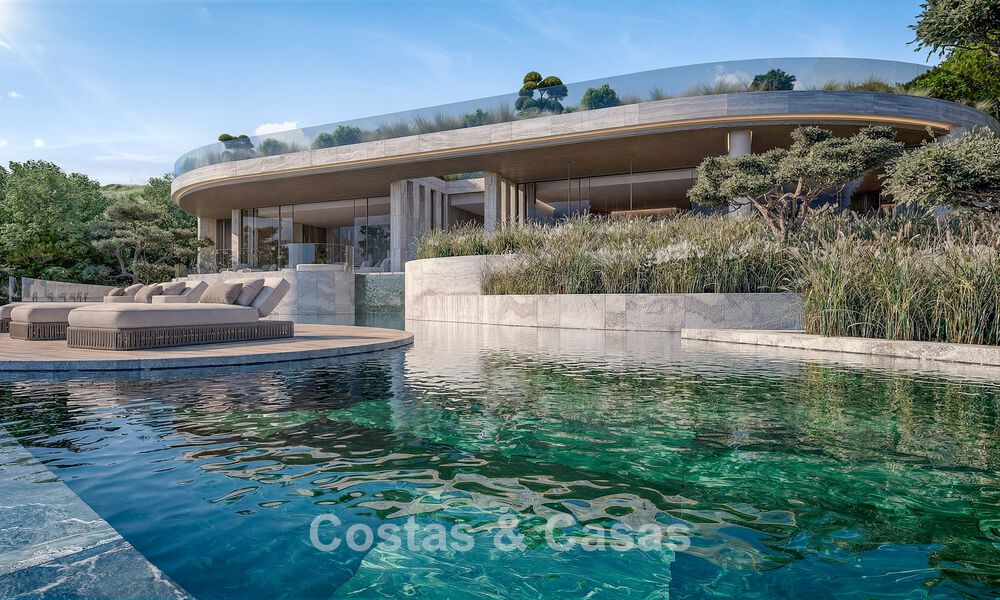 Villa de diseño vanguardista con impresionantes vistas al golf y al mar en venta en La Reserva, Sotogrande 806958