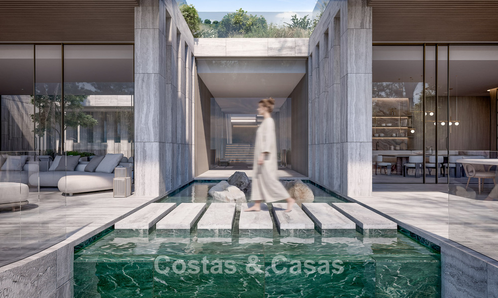 Villa de diseño vanguardista con impresionantes vistas al golf y al mar en venta en La Reserva, Sotogrande 806959