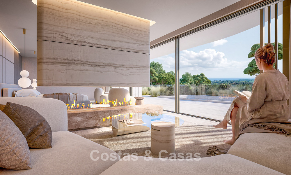 Villa de diseño vanguardista con impresionantes vistas al golf y al mar en venta en La Reserva, Sotogrande 806966