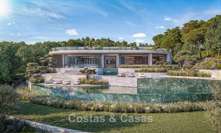Villa de diseño vanguardista con impresionantes vistas al golf y al mar en venta en La Reserva, Sotogrande 806970