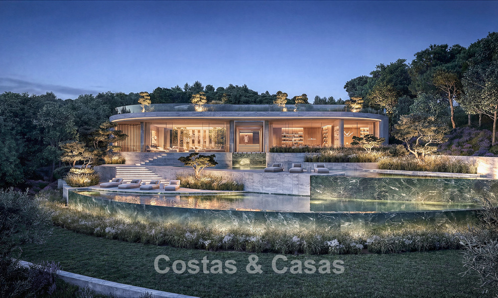 Villa de diseño vanguardista con impresionantes vistas al golf y al mar en venta en La Reserva, Sotogrande 806971