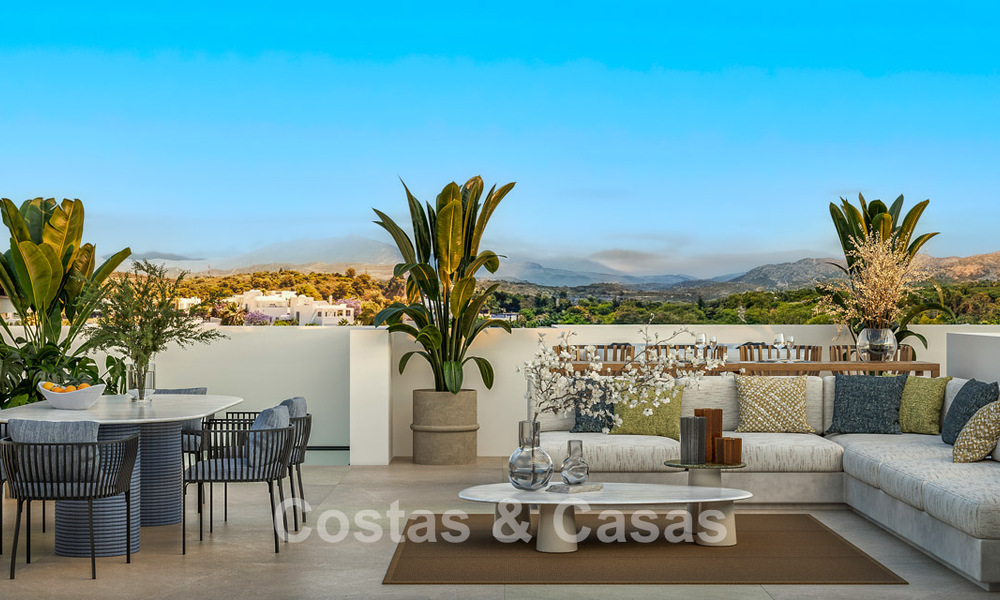 Villa contemporánea de nueva construcción en venta en el Valle del Golf de Nueva Andalucía, Marbella 806974