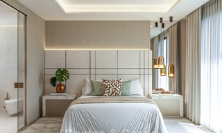 Villa contemporánea de nueva construcción en venta en el Valle del Golf de Nueva Andalucía, Marbella 806979 