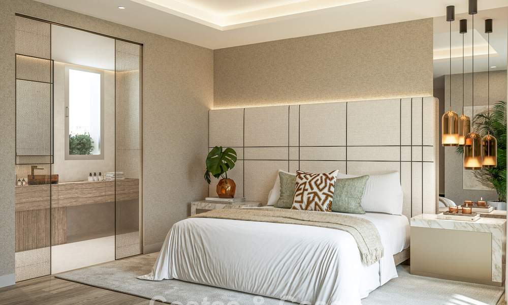 Villa contemporánea de nueva construcción en venta en el Valle del Golf de Nueva Andalucía, Marbella 806980