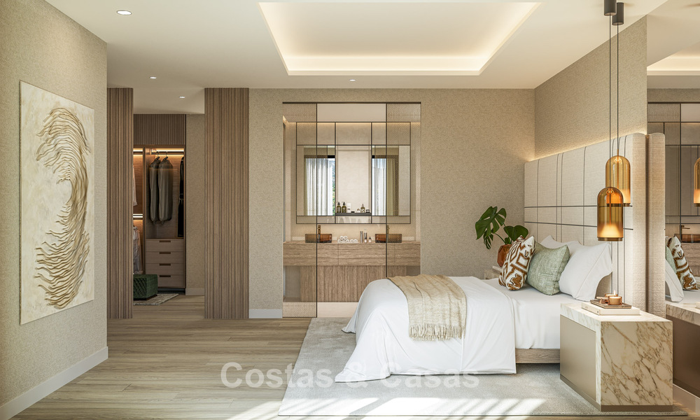 Villa contemporánea de nueva construcción en venta en el Valle del Golf de Nueva Andalucía, Marbella 806981