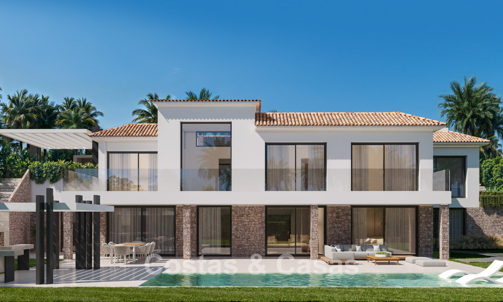 Villa contemporánea de nueva construcción en venta en el Valle del Golf de Nueva Andalucía, Marbella 806983