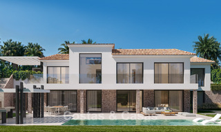 Villa contemporánea de nueva construcción en venta en el Valle del Golf de Nueva Andalucía, Marbella 806983 