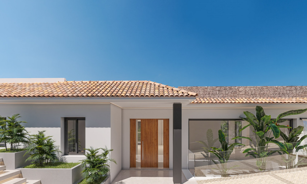 Villa contemporánea de nueva construcción en venta en el Valle del Golf de Nueva Andalucía, Marbella 806986