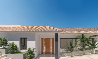 Villa contemporánea de nueva construcción en venta en el Valle del Golf de Nueva Andalucía, Marbella 806986 
