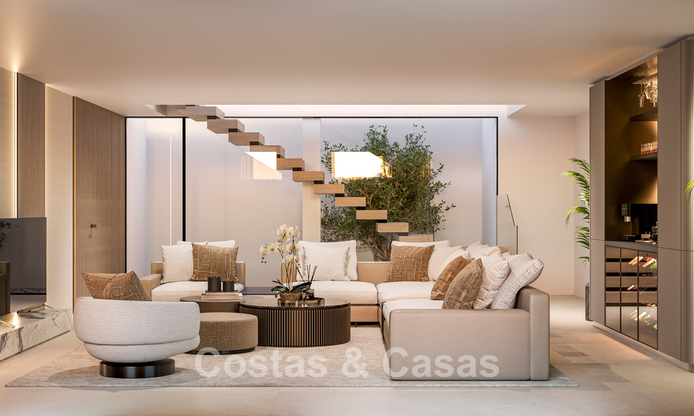 Villa contemporánea de nueva construcción en venta en el Valle del Golf de Nueva Andalucía, Marbella 806989