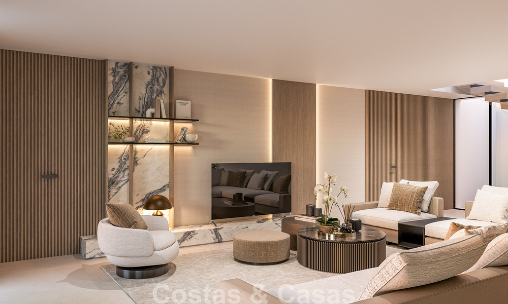 Villa contemporánea de nueva construcción en venta en el Valle del Golf de Nueva Andalucía, Marbella 806990