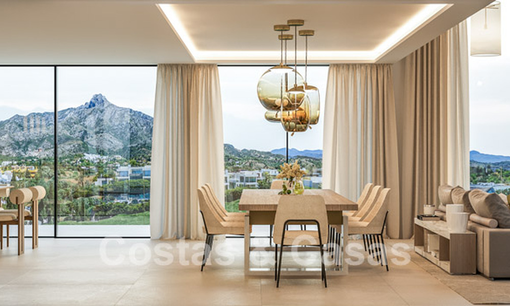 Villa contemporánea de nueva construcción en venta en el Valle del Golf de Nueva Andalucía, Marbella 806996