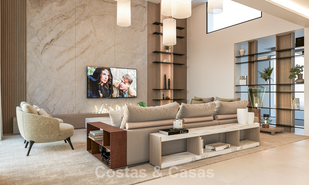 Villa contemporánea de nueva construcción en venta en el Valle del Golf de Nueva Andalucía, Marbella 806999