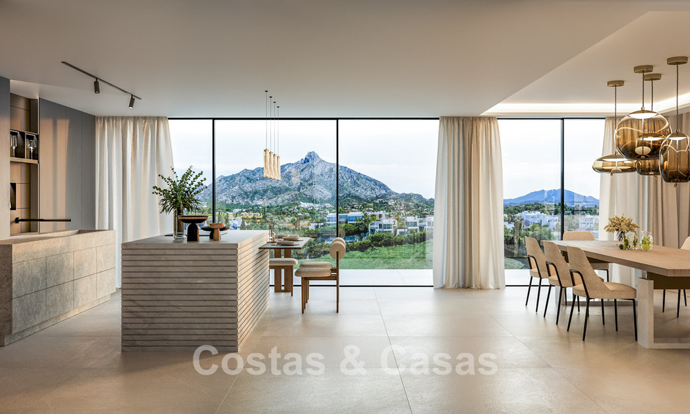 Villa contemporánea de nueva construcción en venta en el Valle del Golf de Nueva Andalucía, Marbella 807003