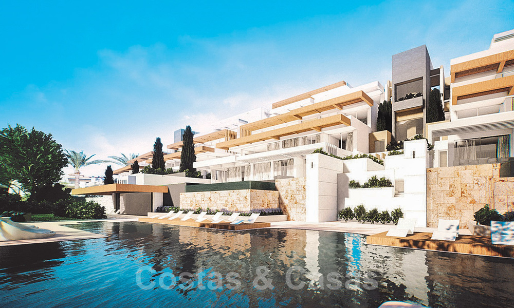 Amplio apartamento con jardín de nueva construcción y piscina privada en venta en una urbanización cerrada en Benahavís – Marbella 806742