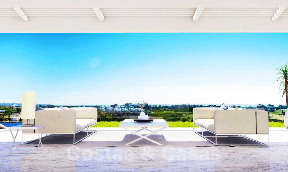 Amplio apartamento con jardín de nueva construcción y piscina privada en venta en una urbanización cerrada en Benahavís – Marbella 806744