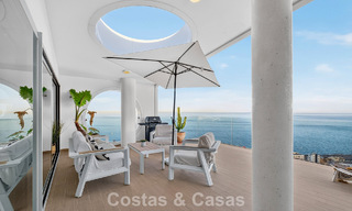 Exclusivo ático esquinero con vistas panorámicas al mar en venta en El Higueron, Benalmádena, Costa del Sol 807398 