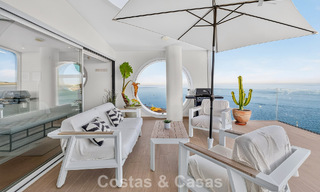 Exclusivo ático esquinero con vistas panorámicas al mar en venta en El Higueron, Benalmádena, Costa del Sol 807399 