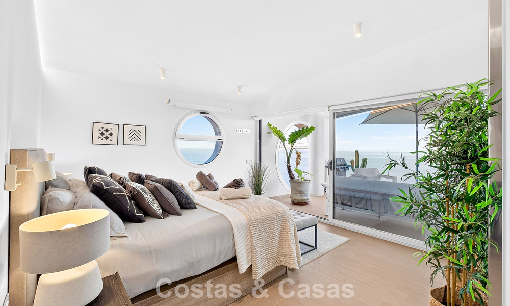 Exclusivo ático esquinero con vistas panorámicas al mar en venta en El Higueron, Benalmádena, Costa del Sol 807407