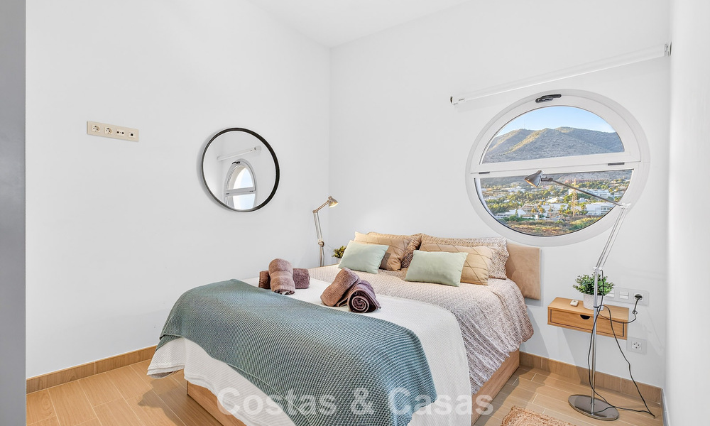 Exclusivo ático esquinero con vistas panorámicas al mar en venta en El Higueron, Benalmádena, Costa del Sol 807412