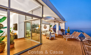 Exclusivo ático esquinero con vistas panorámicas al mar en venta en El Higueron, Benalmádena, Costa del Sol 807429 