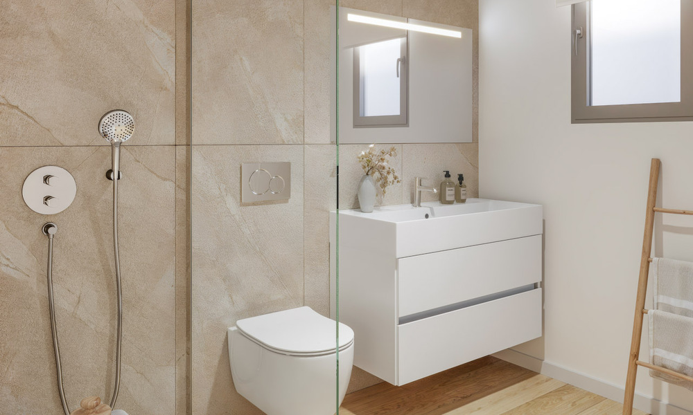 Modernos apartamentos de obra nueva en venta a poca distancia de la playa y del centro de San Pedro, Marbella 807188