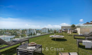 Modernos apartamentos de obra nueva en venta a poca distancia de la playa y del centro de San Pedro, Marbella 807189 