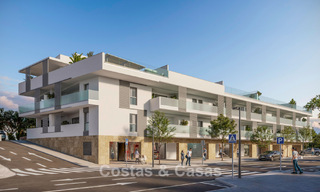 Modernos apartamentos de obra nueva en venta a poca distancia de la playa y del centro de San Pedro, Marbella 807197 