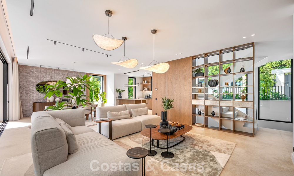 Exclusiva villa moderna de nueva construcción con vistas panorámicas en la prestigiosa Milla de Oro de Marbella 807887