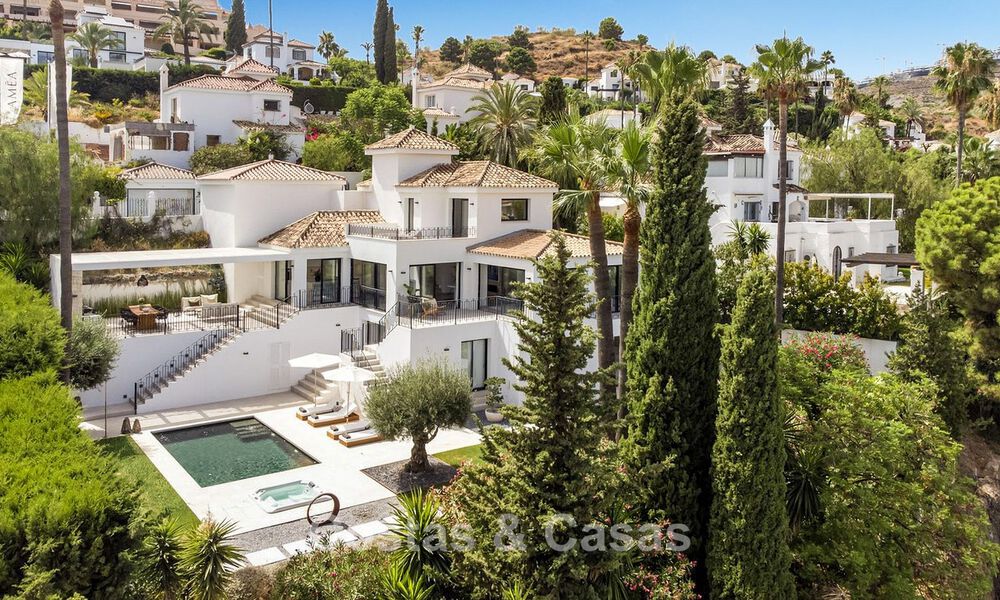 Villa modernizada de estilo mediterráneo contemporáneo en venta en el Valle del Golf de Nueva Andalucía, Marbella 807971