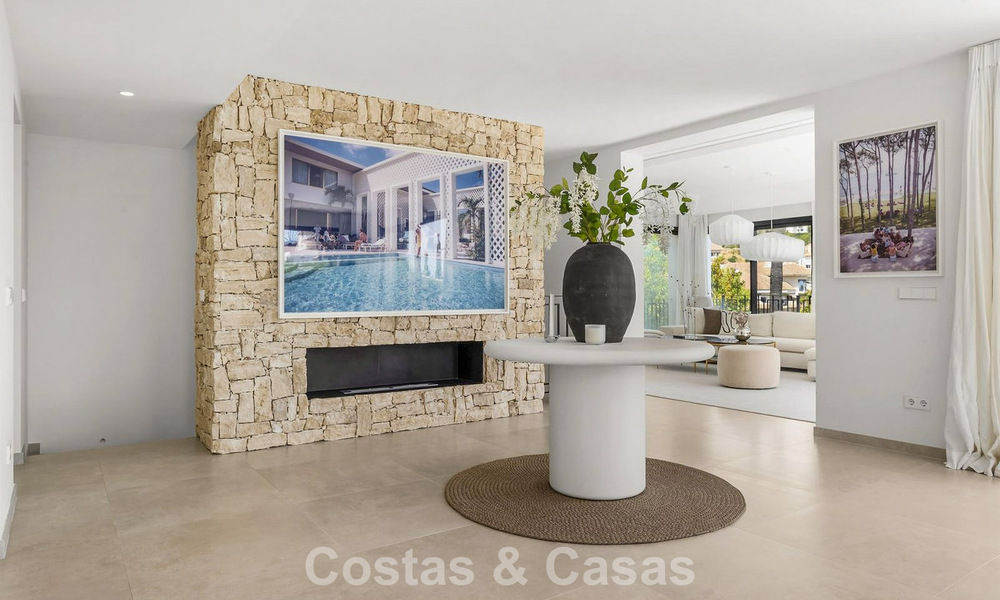 Villa modernizada de estilo mediterráneo contemporáneo en venta en el Valle del Golf de Nueva Andalucía, Marbella 807974