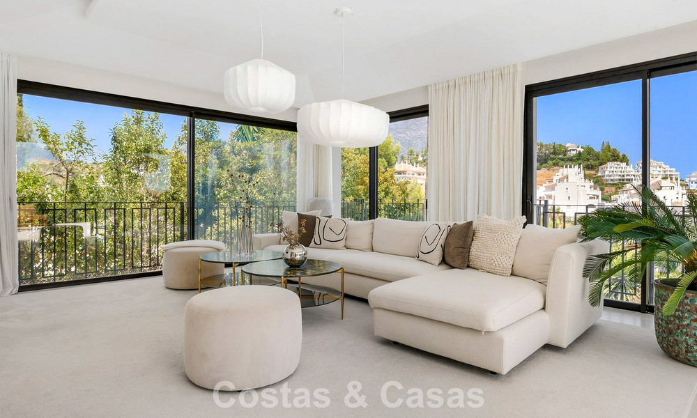 Villa modernizada de estilo mediterráneo contemporáneo en venta en el Valle del Golf de Nueva Andalucía, Marbella 807975