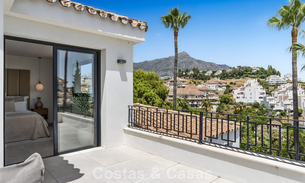 Villa modernizada de estilo mediterráneo contemporáneo en venta en el Valle del Golf de Nueva Andalucía, Marbella 807990