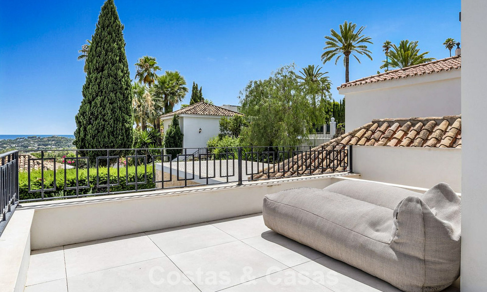 Villa modernizada de estilo mediterráneo contemporáneo en venta en el Valle del Golf de Nueva Andalucía, Marbella 807991