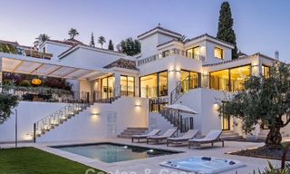 Villa modernizada de estilo mediterráneo contemporáneo en venta en el Valle del Golf de Nueva Andalucía, Marbella 808010 