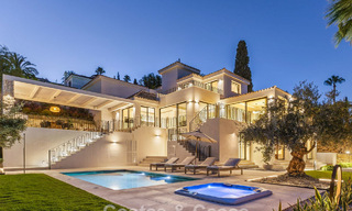 Villa modernizada de estilo mediterráneo contemporáneo en venta en el Valle del Golf de Nueva Andalucía, Marbella 808013 